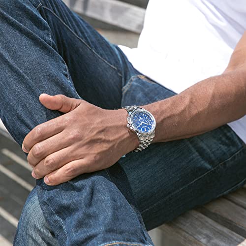 Citizen Eco-Drive Classic Blue Dial Steel Watch