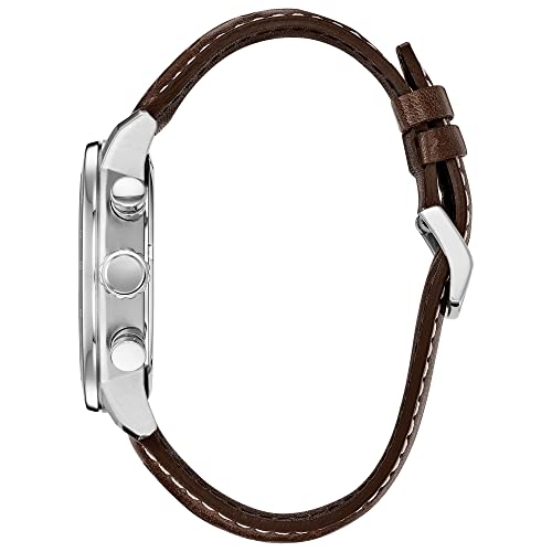 Citizen Eco-Drive Brycen Chronograph Watch - Brown Strap