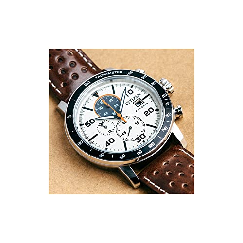 Citizen Eco-Drive Brycen Chronograph Watch - Brown Strap
