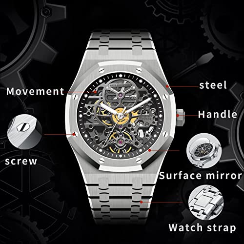 Redhai Skeleton Automatic Diver Watch for Men