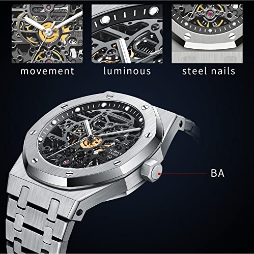 Redhai Skeleton Automatic Diver Watch for Men