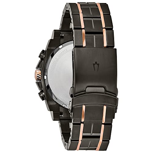 Bulova Men's Precisionist Grey IP Rose Gold Watch