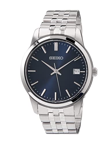 Seiko Men's Quartz Watch with Blue Dial