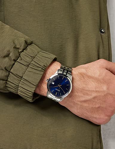 Seiko Men's Quartz Watch with Blue Dial