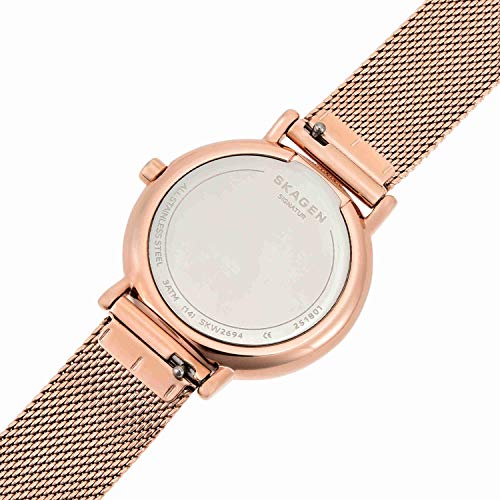 Skagen Women's Rose Gold Mesh Band Watch