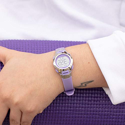 Armitron Sport Women's Purple Silver-Tone Digital Watch