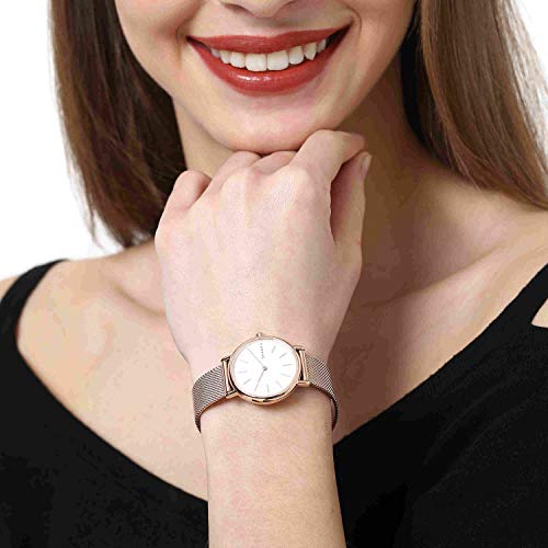 Skagen Women's Rose Gold Mesh Band Watch