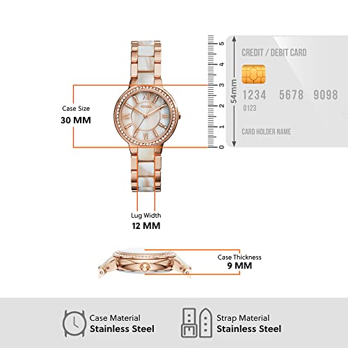 Fossil Virginia Rose Gold Women's Quartz Watch