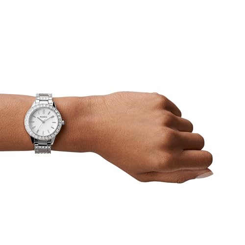 Fossil Women's Silver Glitz Quartz Three-Hand Watch