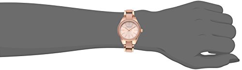 Women's Rose Gold-Tone Light Pink Resin Bracelet Watch