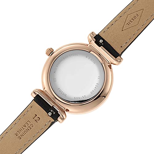 Fossil Women's Carlie Mini Quartz Watch, Rose Gold