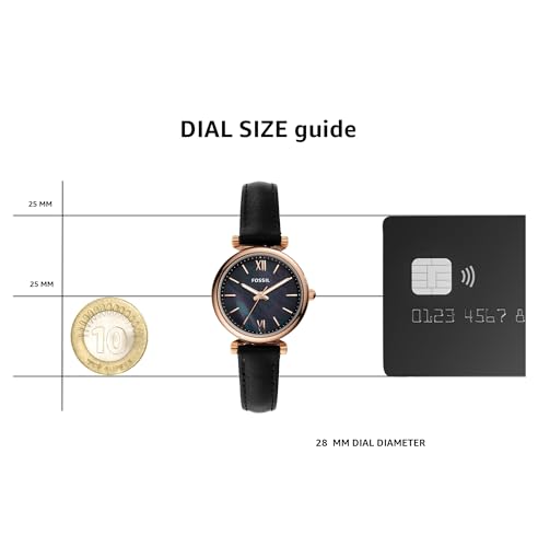 Fossil Women's Carlie Mini Quartz Watch, Rose Gold