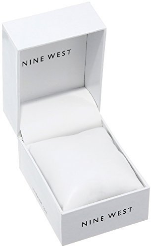 Nine West Women's Gold-Tone Crystal Bracelet Watch
