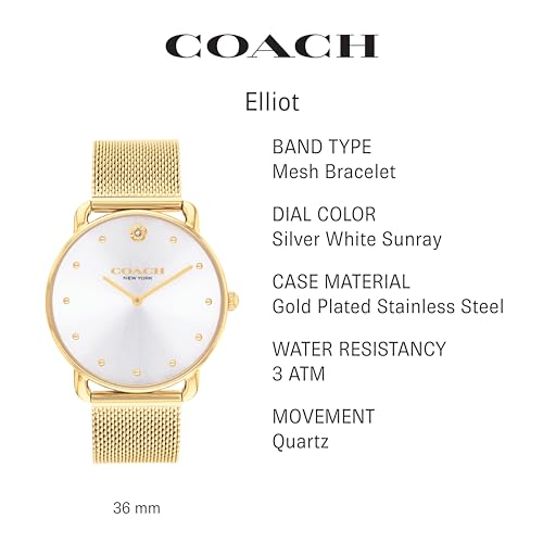 Coach Elliot Women’s Elegant Water-Resistant Watch