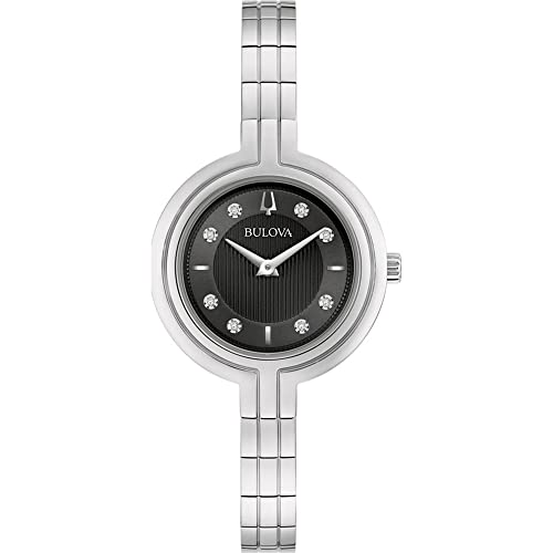 Bulova Rhapsody Stainless Steel Diamond Ladies Watch