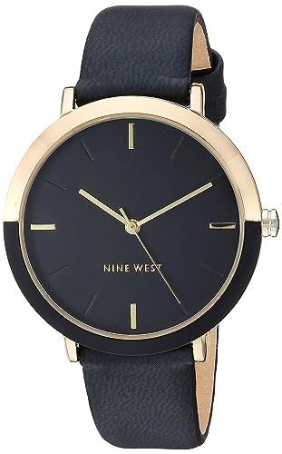 Nine West Women's Leather Band Wristwatch
