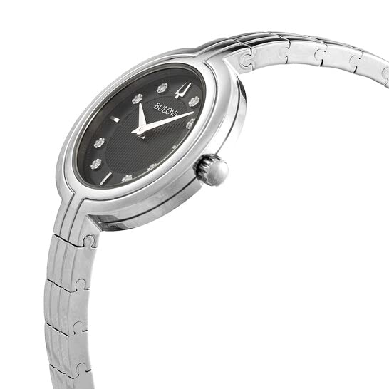 Bulova Rhapsody Stainless Steel Diamond Ladies Watch