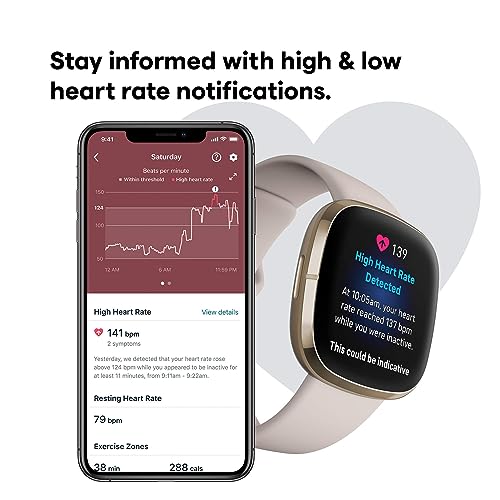 Fitbit Sense Smartwatch: Heart Health & Stress Tools
