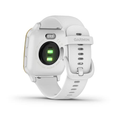 Garmin Venu Sq GPS Smartwatch - Light Gold/White