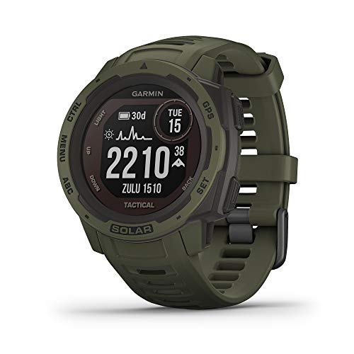 Garmin Instinct Solar Tactical Outdoor Smartwatch - Moss Green