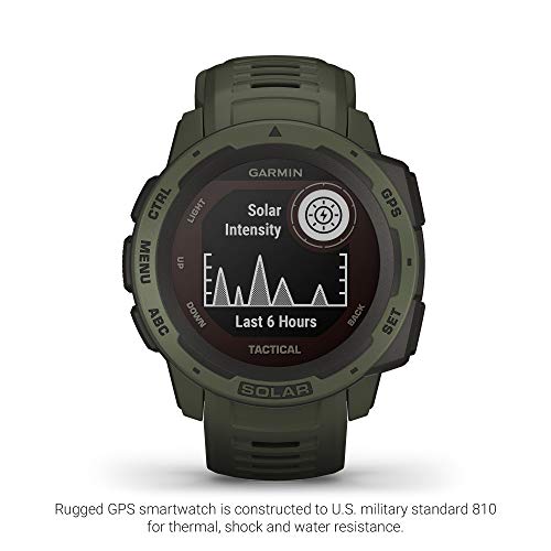 Garmin Instinct Solar Tactical Outdoor Smartwatch - Moss Green