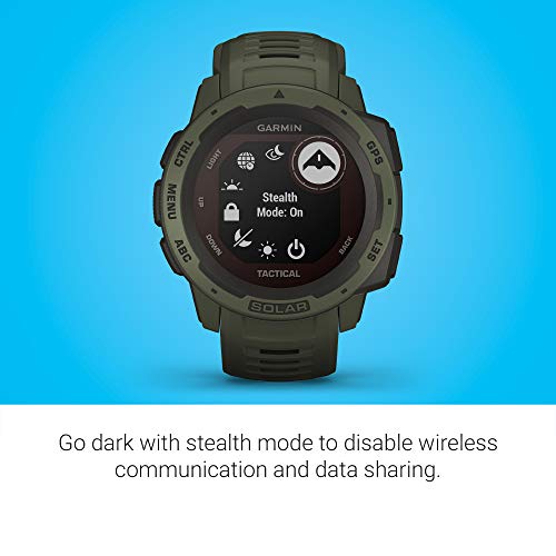 Garmin Instinct Solar Tactical Outdoor Smartwatch - Moss Green