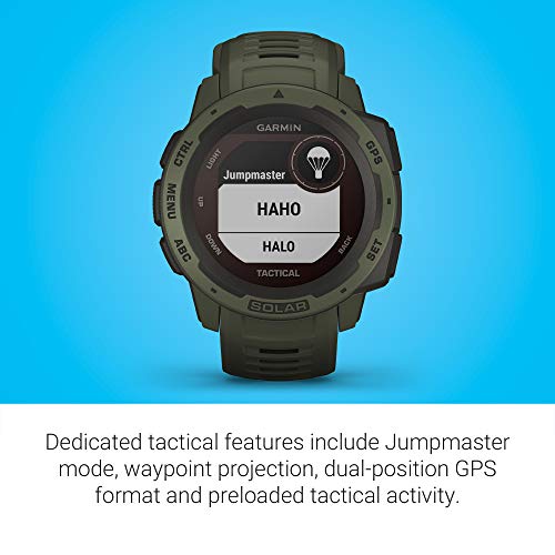 Garmin Instinct Solar Tactical Outdoor Smartwatch - Moss Green