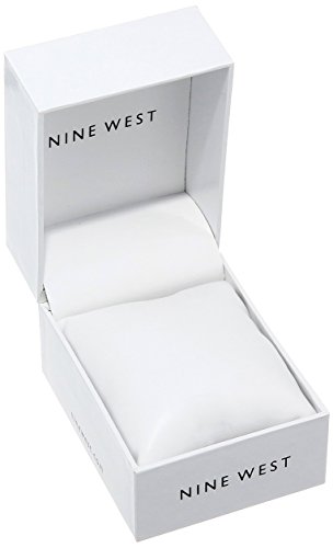 Nine West Women's Gold and Pink Strap Watch