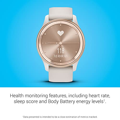 Garmin vívomove Trend Stylish Hybrid Smartwatch - Ivory