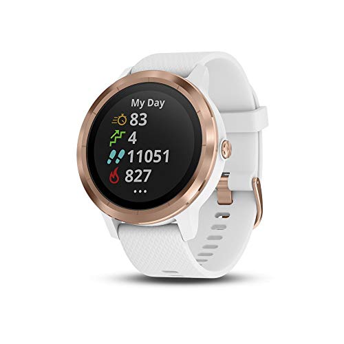 Garmin vívoactive 3 GPS Smartwatch, White/Rose Gold