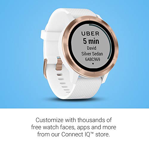 Garmin vívoactive 3 GPS Smartwatch, White/Rose Gold
