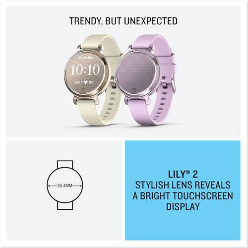 Garmin Lily 2: Stylish Lilac Smartwatch with Hidden Display