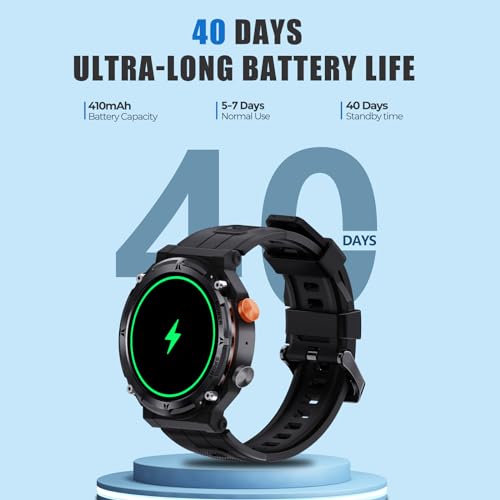 VIRAN Waterproof Military Smart Watch for Men