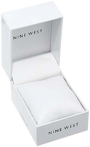 Nine West Gunmetal & Silver Mesh Bracelet Watch for Women
