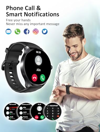 Men's 1.43" AMOLED Smartwatch with Voice Assistant