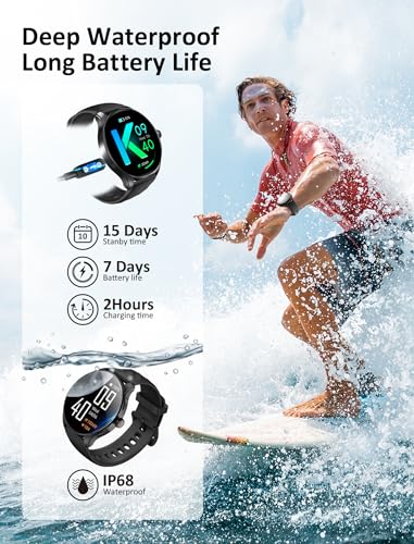 Men's 1.43" AMOLED Smartwatch with Voice Assistant