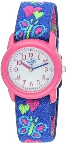 Timex Girls Hearts & Butterflies Fabric Strap Watch