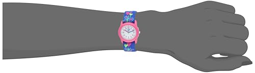 Timex Girls Hearts & Butterflies Fabric Strap Watch