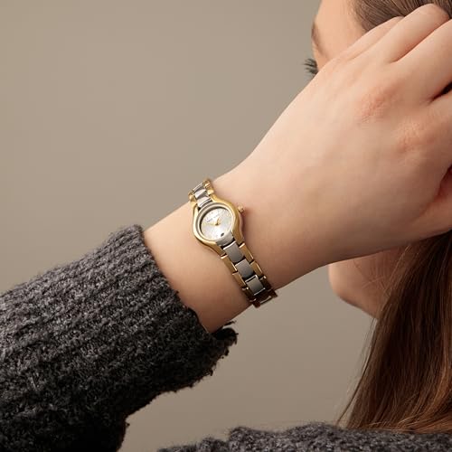 Anne Klein Women's Two-Tone Dress Watch with Large Dial