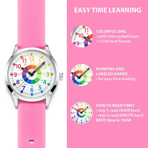 SIMSAM Modern Light Pink Kids Watch