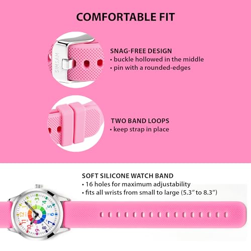 SIMSAM Modern Light Pink Kids Watch