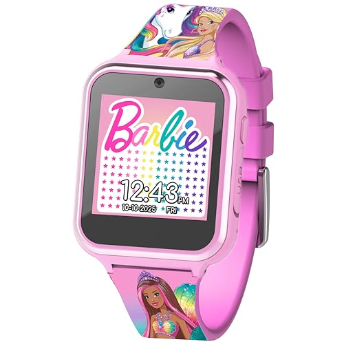 Accutime Barbie Pink Kids Smart Touchscreen Watch