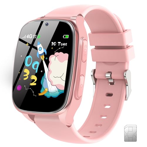 4G Kids Smartwatch Phone - Pink Video Call Watch