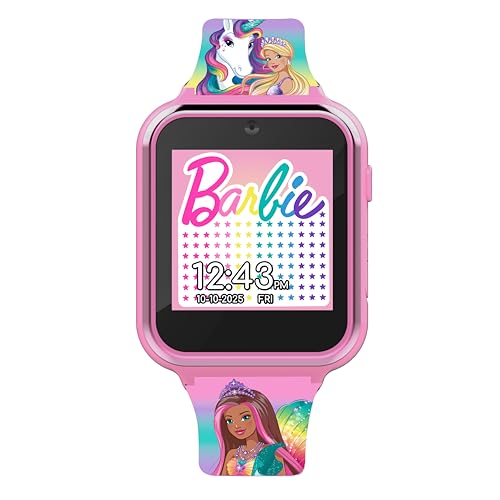 Accutime Barbie Pink Kids Smart Touchscreen Watch