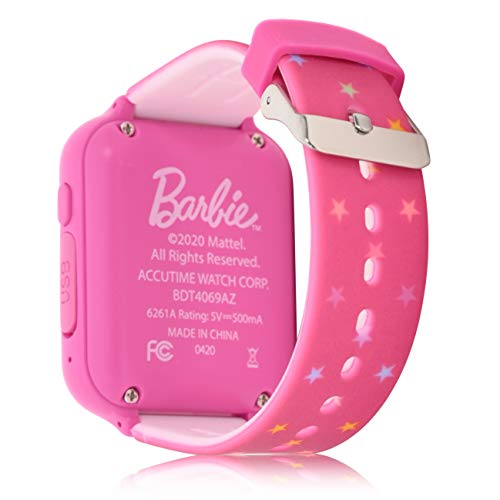 Accutime Barbie Pink Educational Touchscreen Smartwatch