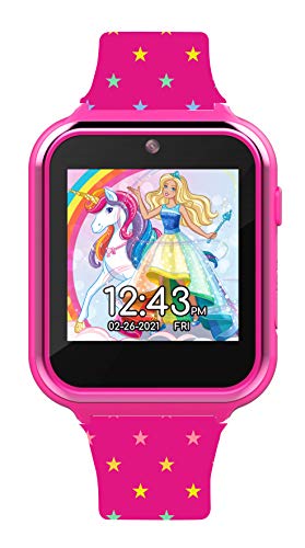 Accutime Barbie Pink Educational Touchscreen Smartwatch