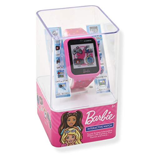 Accutime Barbie Pink Educational Touchscreen Smartwatch