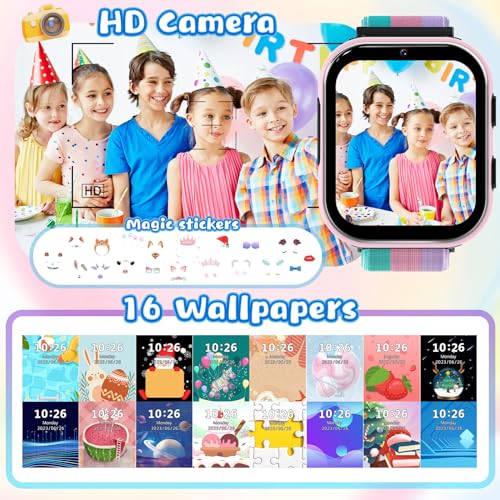 AYATAHA 4G Smart Watch for Kids - Pink