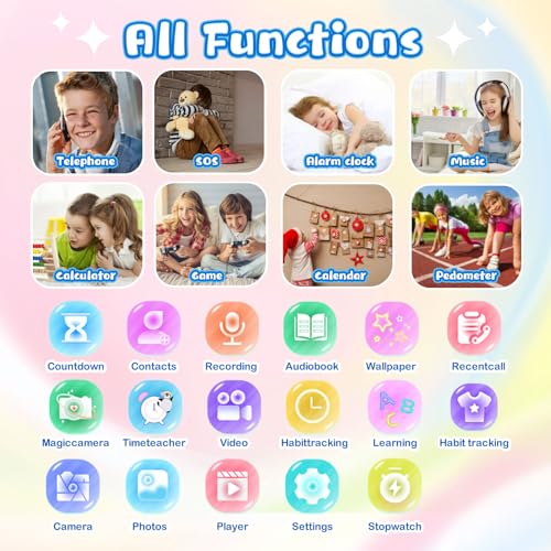 AYATAHA 4G Smart Watch for Kids - Pink