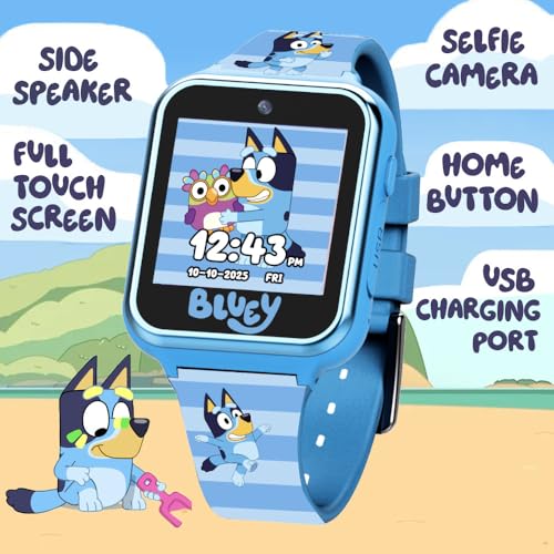 Accutime Bluey Kids Smartwatch with Camera and Games